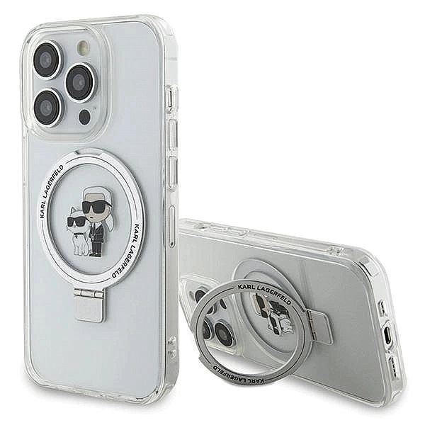 Etui Karl Lagerfeld Ring Stand Karl&Choupettte MagSafe na iPhone 15 Pr
