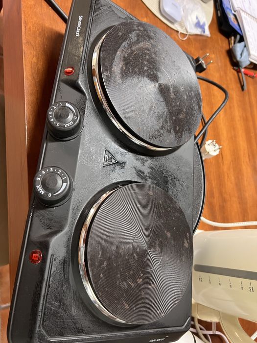 Placa eletrica de 2 bases