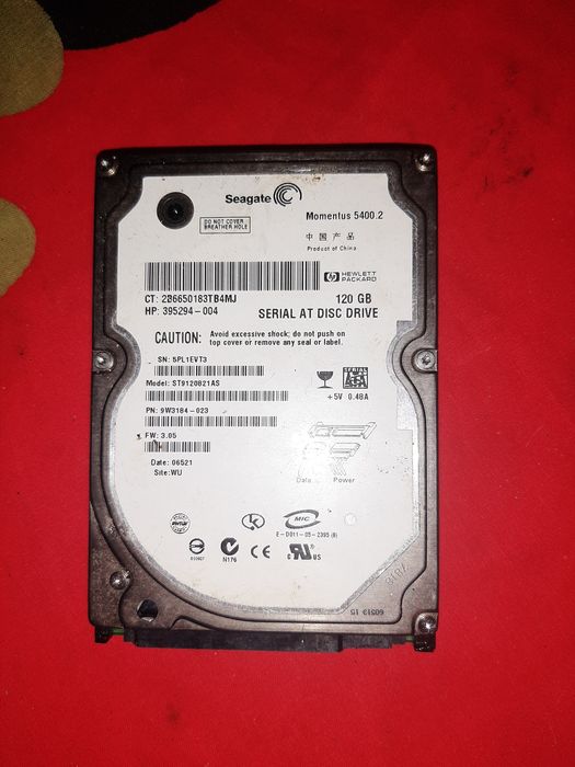 Vendo disco rígido 120GB de computador