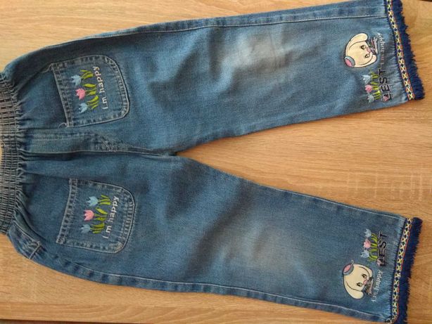 джинсы на девочку 3-5 лет