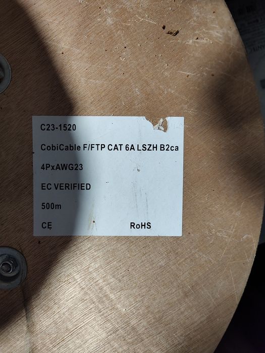 Przewódy elektryczne linki skrętki glosnikowy pożarowy