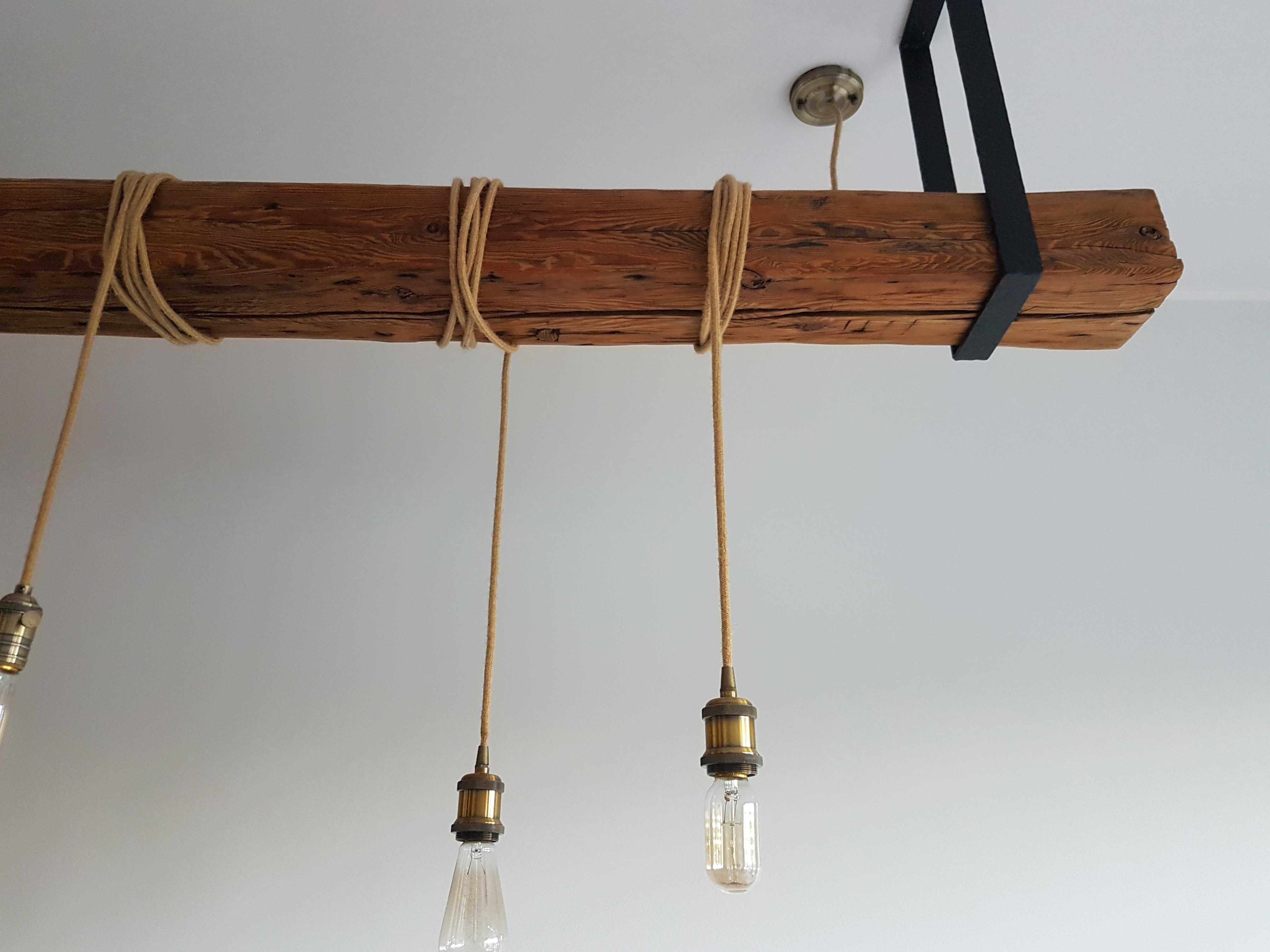 Lampa loftowa wisząca handmade