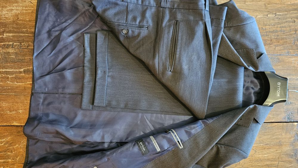 Nowy Garnitur Marynarka Bytom rozmiar L 188/100/88 klasyczny szary