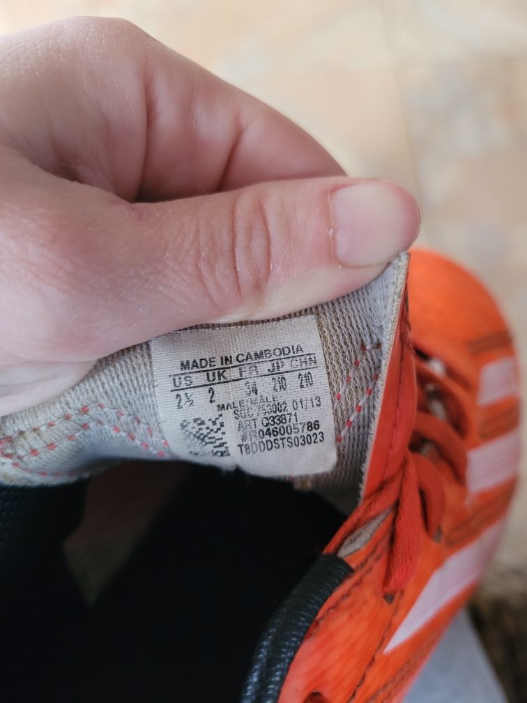 Бутси Adidas F10, оригінал 34р копочки