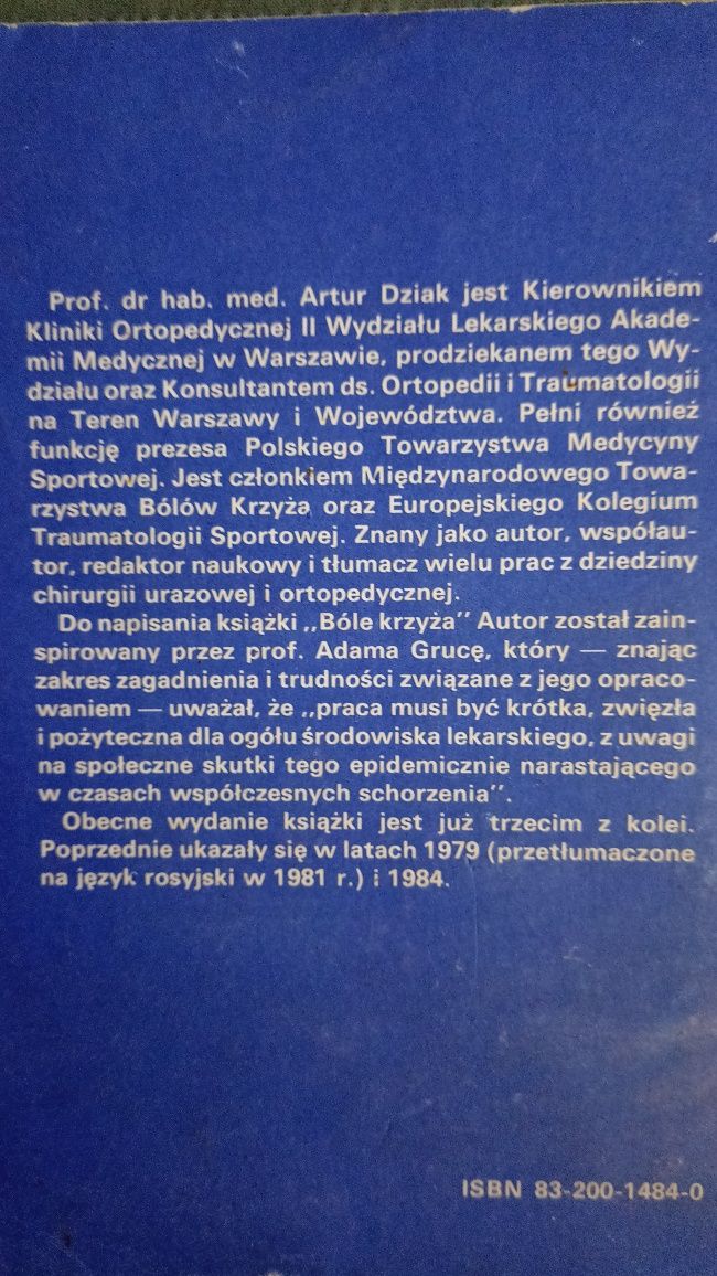 Bóle krzyża - Artur Dziak