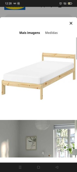2 Camas NEIDEN solteiro 90x200 IKEA   em muito bom estado!