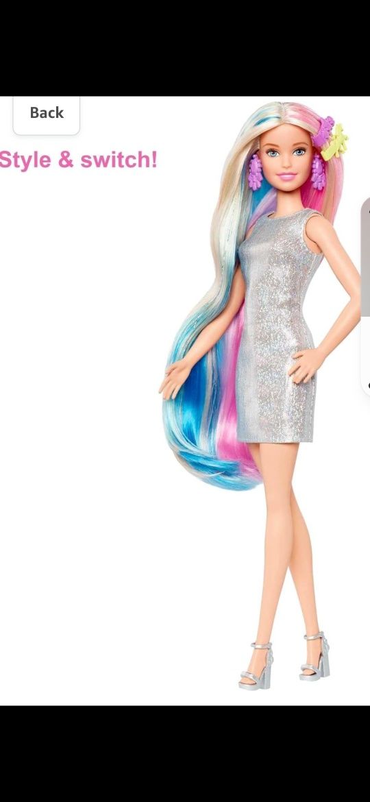 Barbie fantasy hair, лялька барбі з аксесуарами