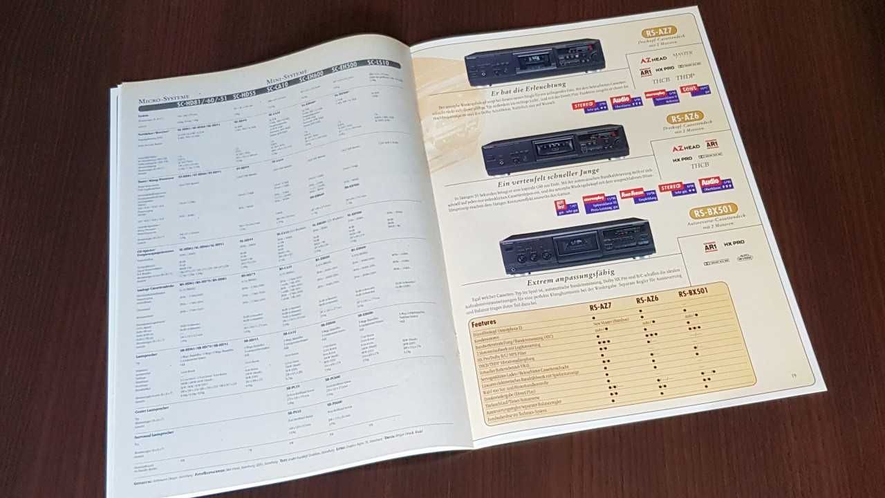 Katalog Prospekt Technics 1998 Audio Hi-Fi Retro