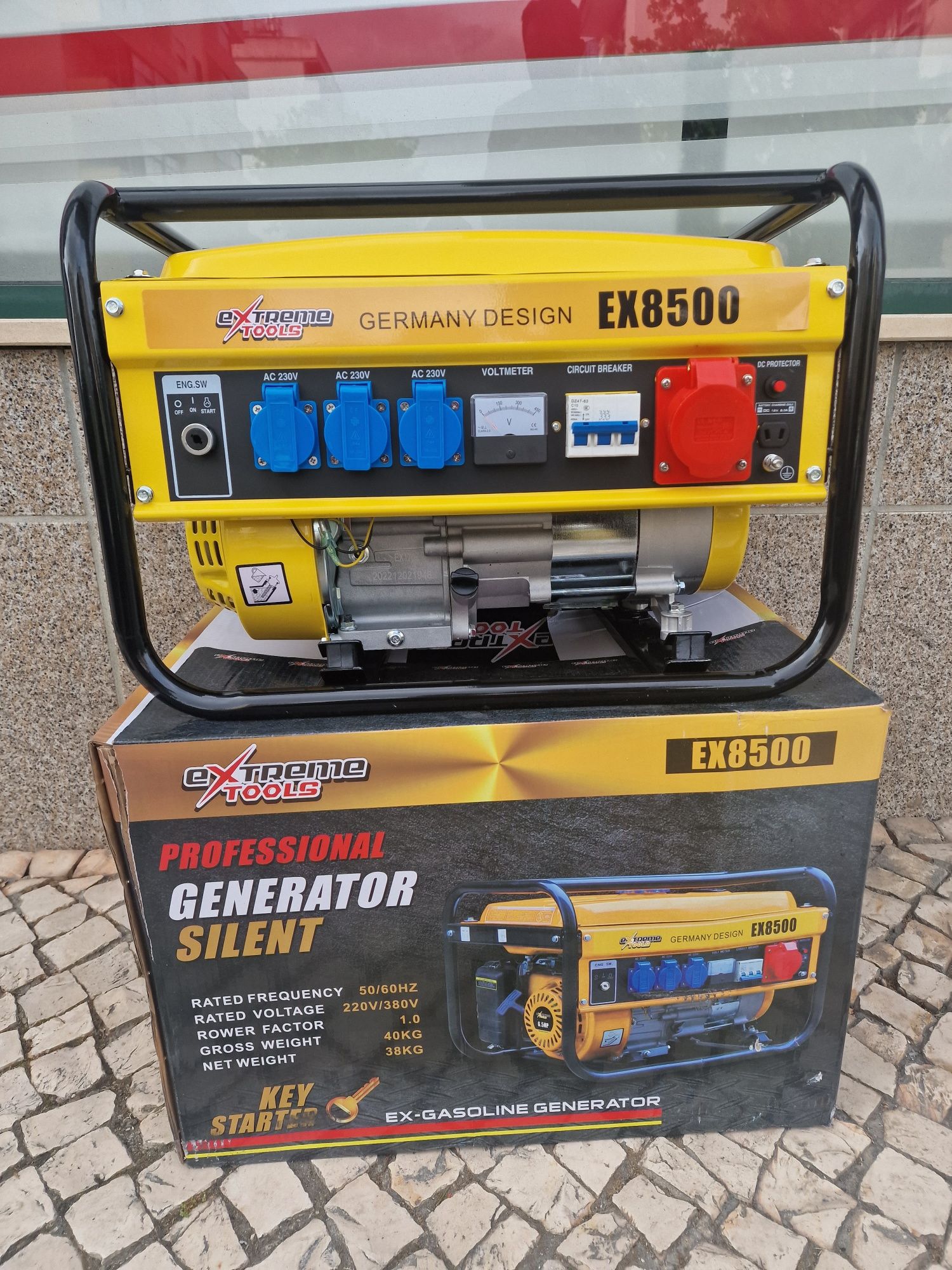 Gerador 8500 W novo como rodas