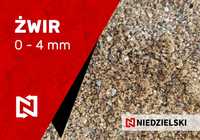 Żwir, piasek 0-4 mm, budowlany, żwir na posadzki