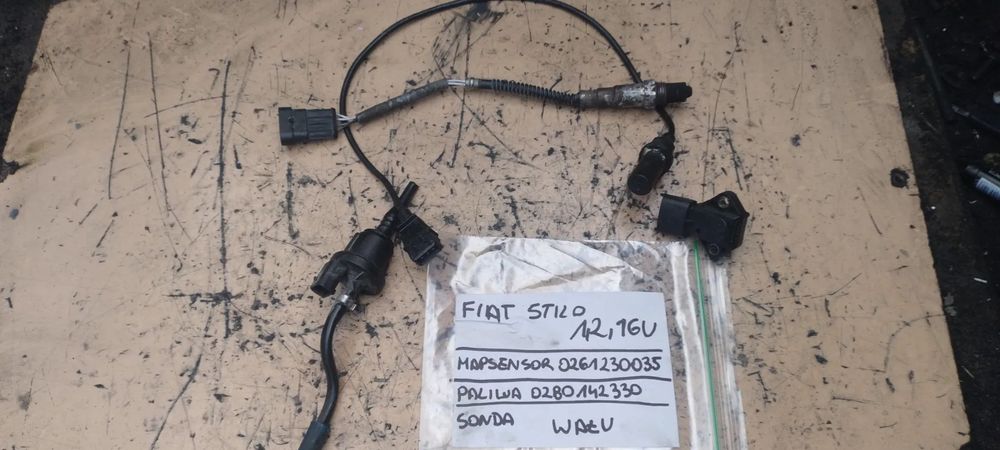 FIAT STILO PUNTO II BRAVO 1,2 16V czujnik wału sonda lambda paliwa mapsensor 0261230035