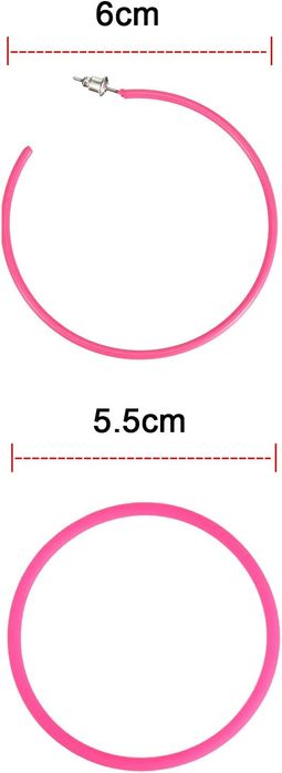 Strój retro 80's z akcesoriami dla kobiet Rozmiar Xxl