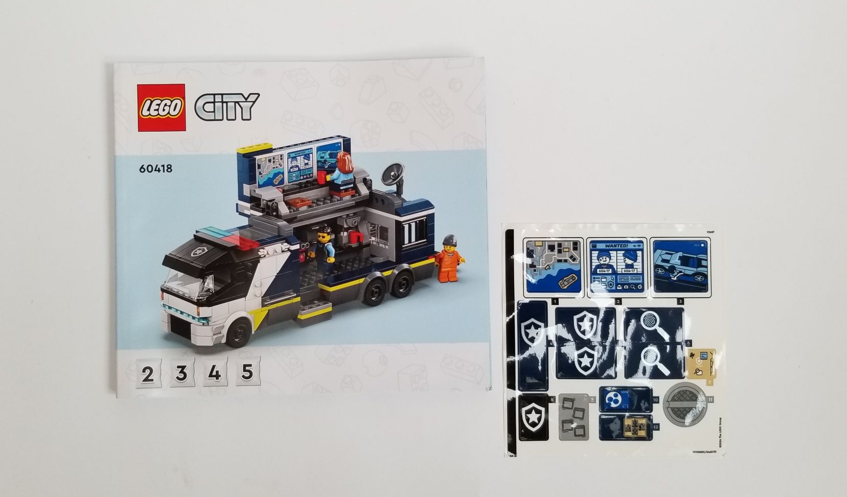 LEGO City Policyjna ciężarówka z laboratorium kryminalnym 60418