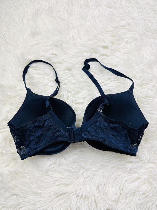 Biustonosz usztywniany 70C granatowy