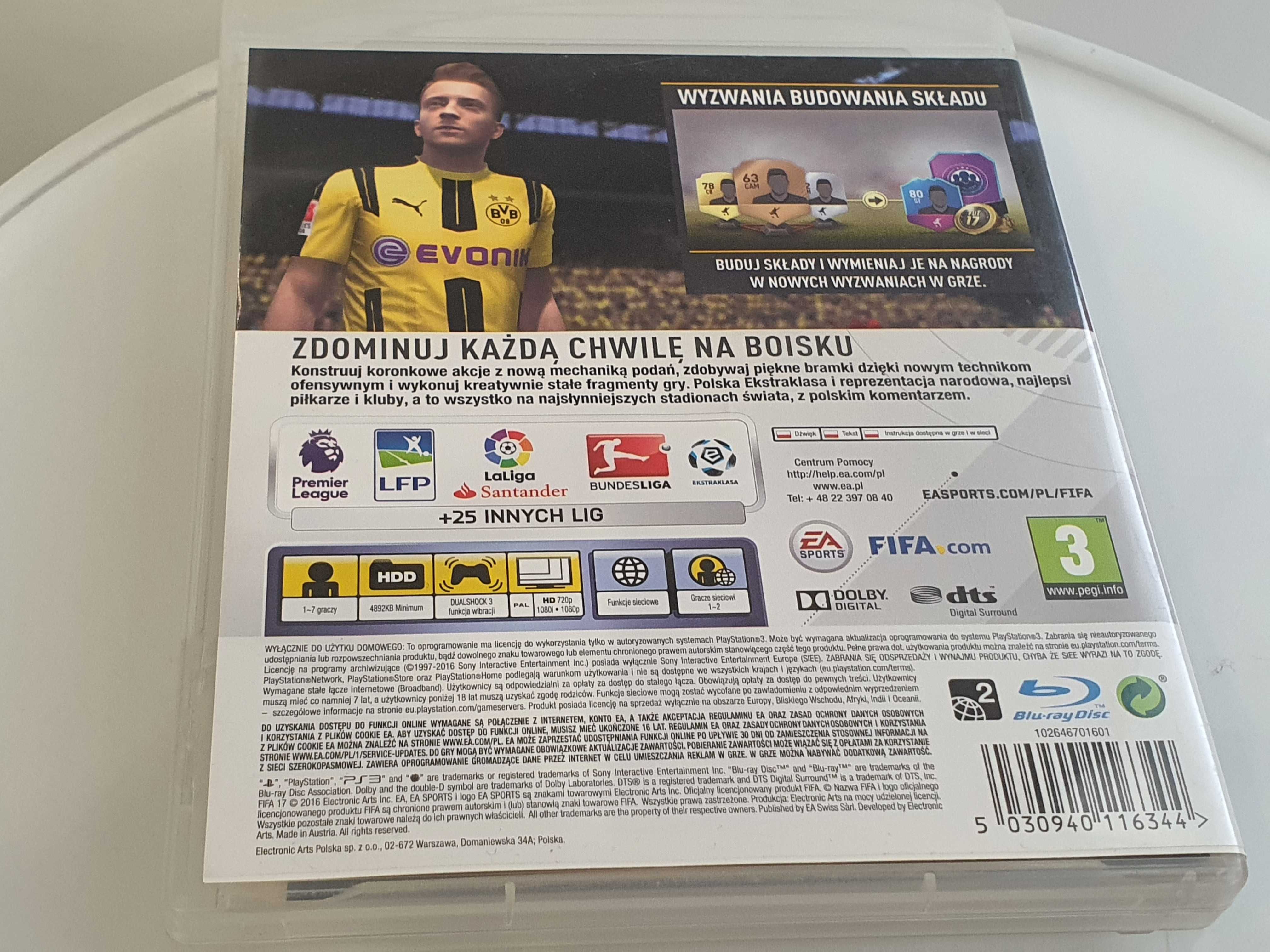 Fifa 17 PS3 PL Wersja PL Komentarz Sklep Zamiana
