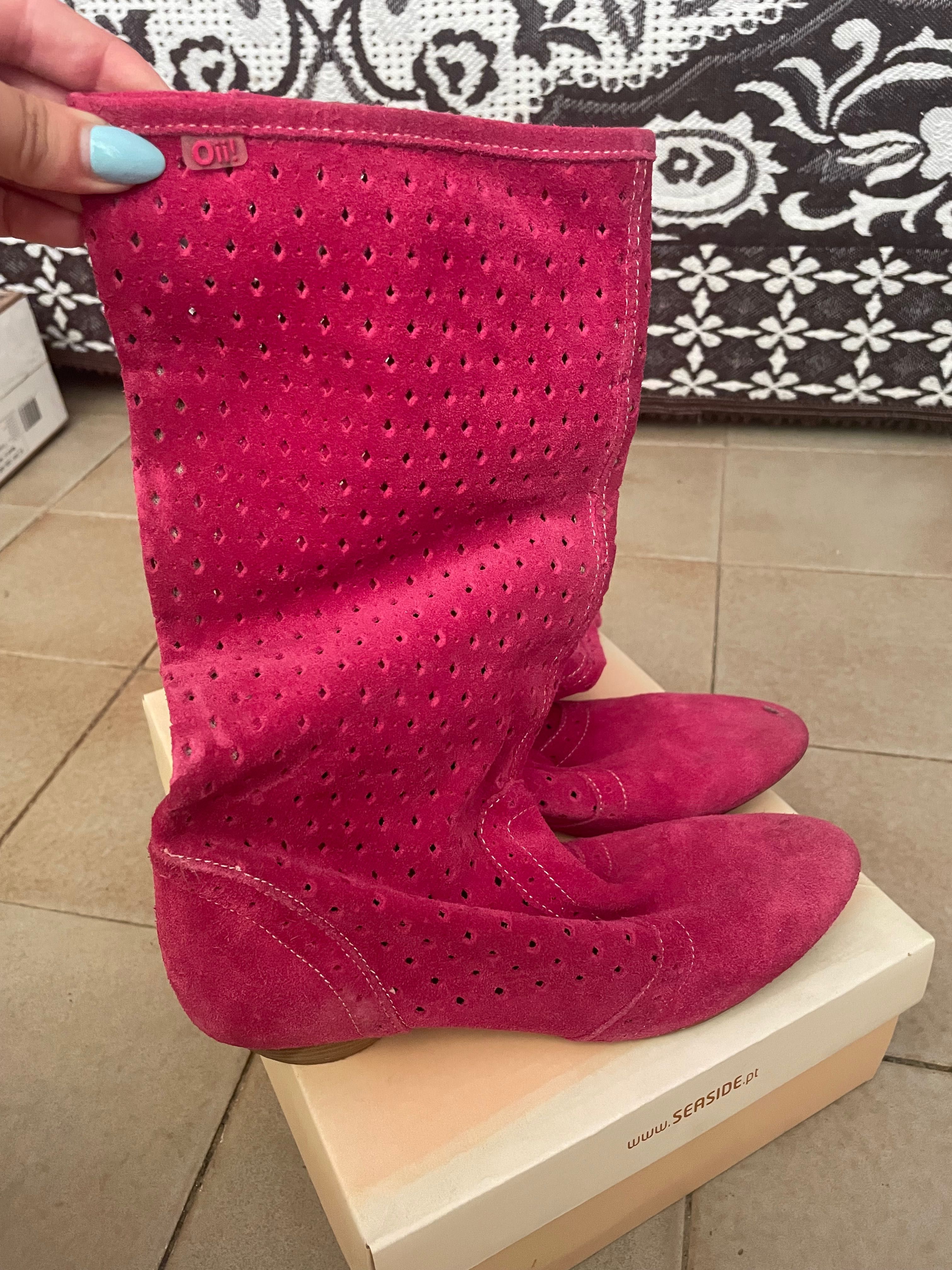 Botas cor de rosa n.37