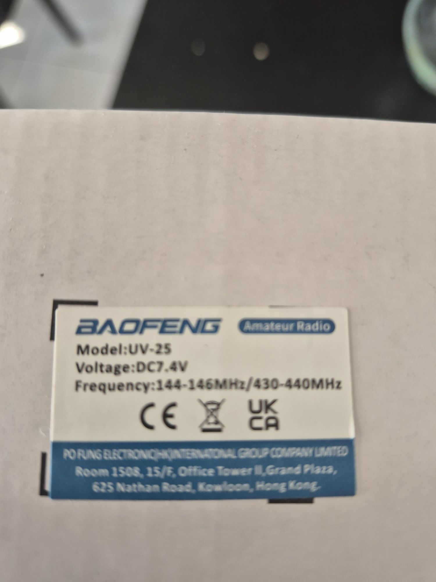 Krótkofalówka Baofeng UV-25 Walkie Talkie Radio Przenośne