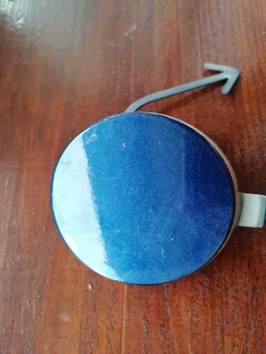 Zaślepka zderzaka haka przód Skoda Fabia II 2 Roomster Niebieska org