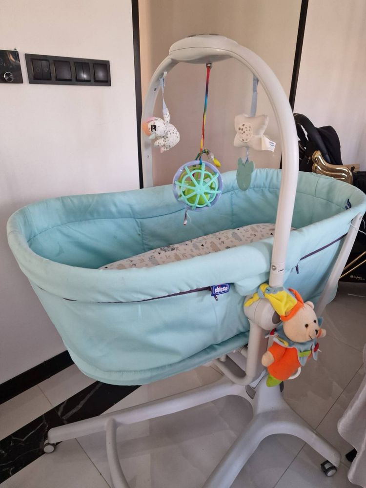 Kołyska, Łóżeczko CHICCO Baby Hug 4 in 1 Niebieski
