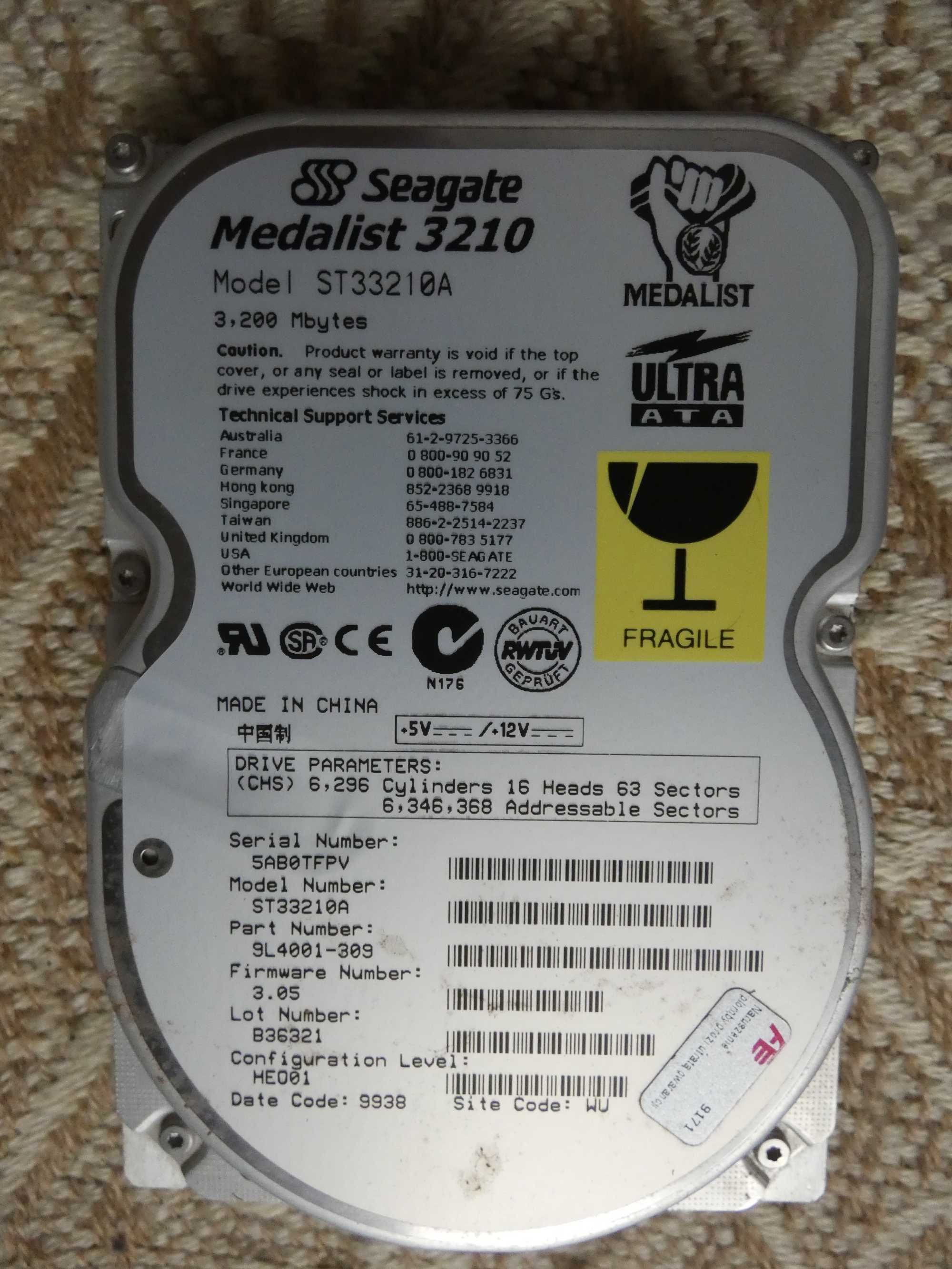 Dysk  Segate  Medalist  3210.
