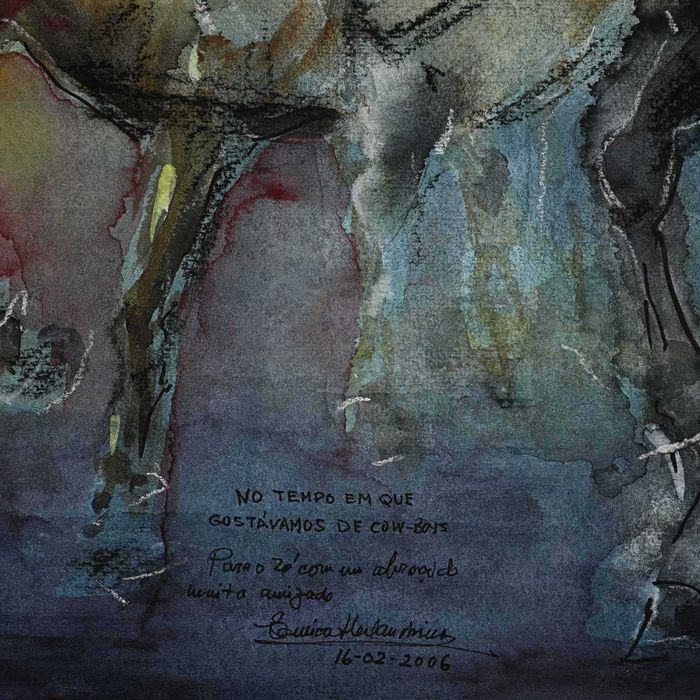 Pintura  "No Tempo em que Gostávamos de Cow-Boys"
