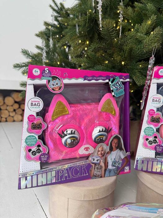 Інтерактивна сумочка (ksy 958-3) кліпає оченятами, звуки, глазками