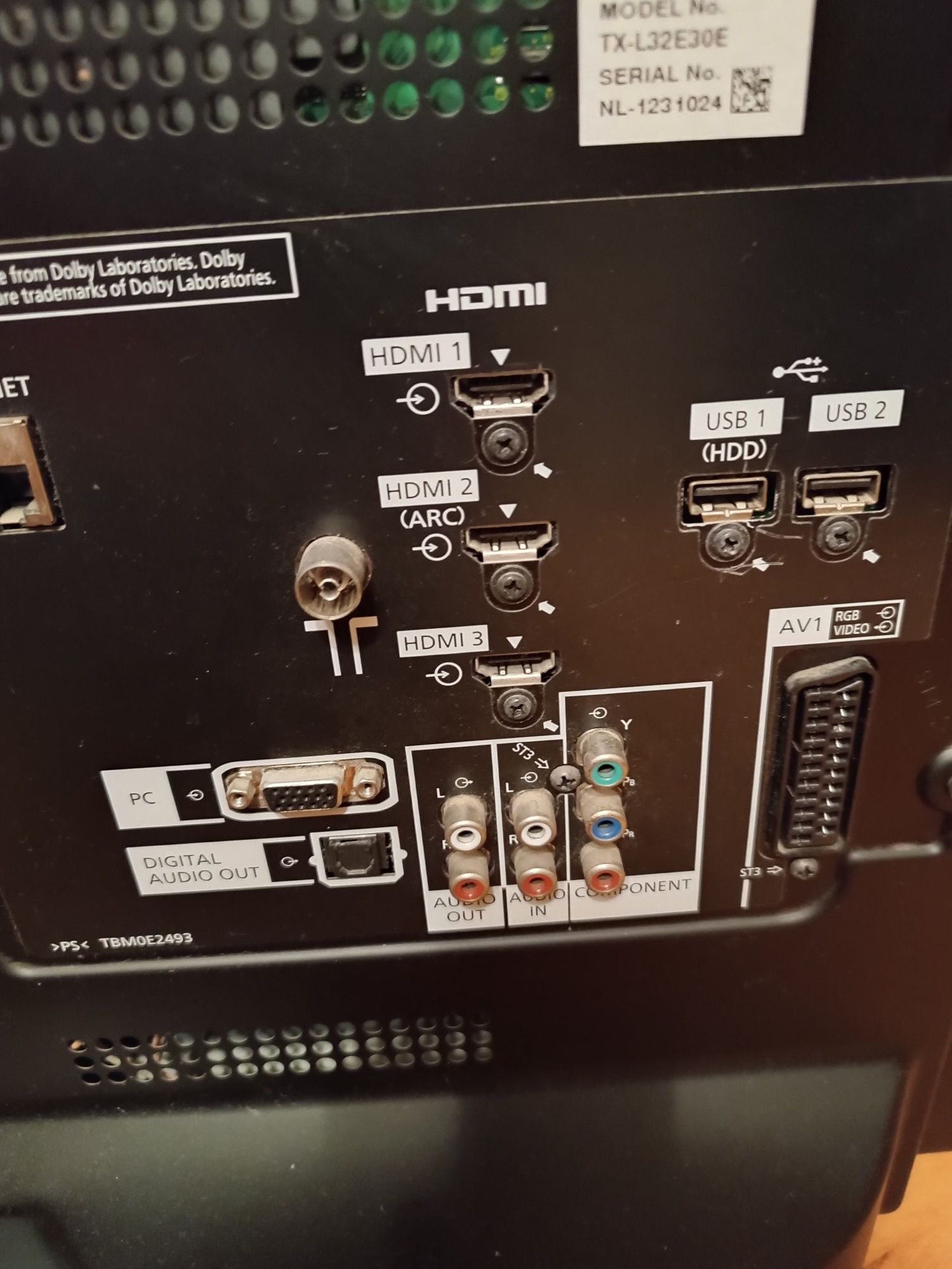 Telewizor Panasonic TX-L32E30E 32 cale uszkodzony