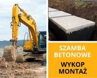 Szambo z wykopem Zbiornik Betonowy Zbiorniki na Szamba Wodę Deszczówkę