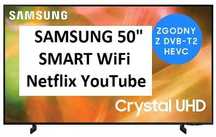 Nowy TV Samsung UE50AU8002K - 50" - 4K - Smart TV WiFi Netflix YouTube