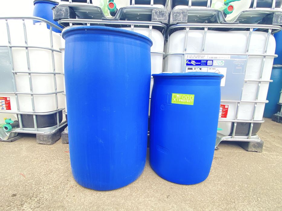 Бочка харчова тара, ємність пластикова б/в 100л( під дві корки, проб)