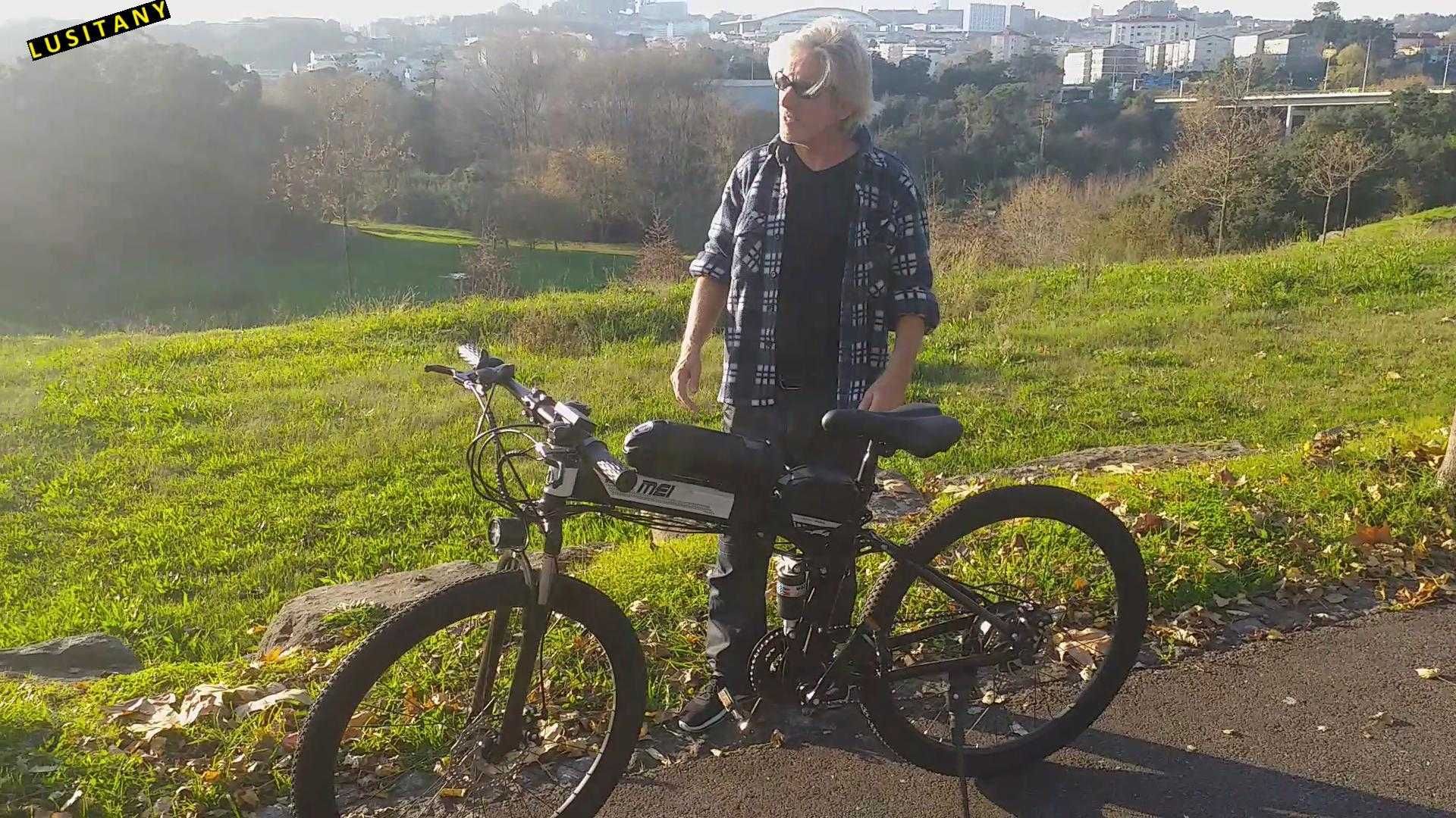 Bicicleta elétrica 350w dobrável