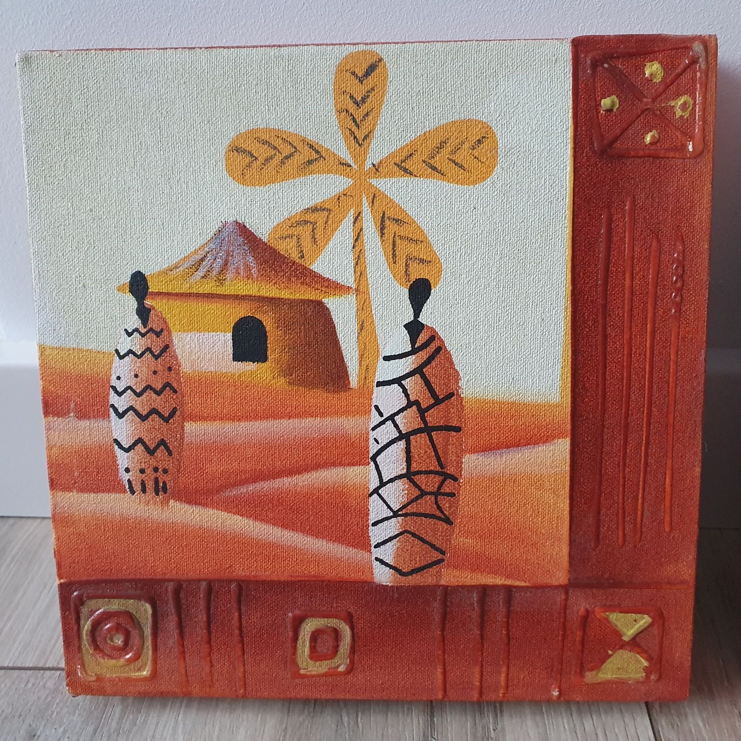 Obrazy 3szt. 20×20cm. Afryka