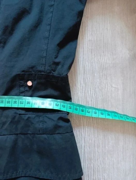 Czarny płaszcz trencz Basic classic s