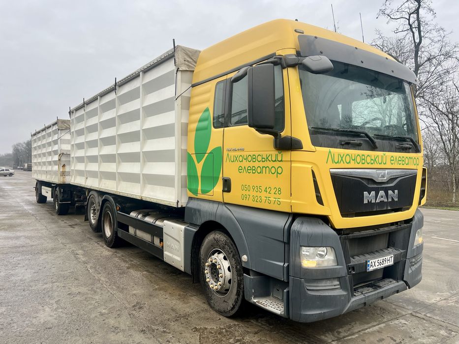Man tgx euro 6 с прицепом krone