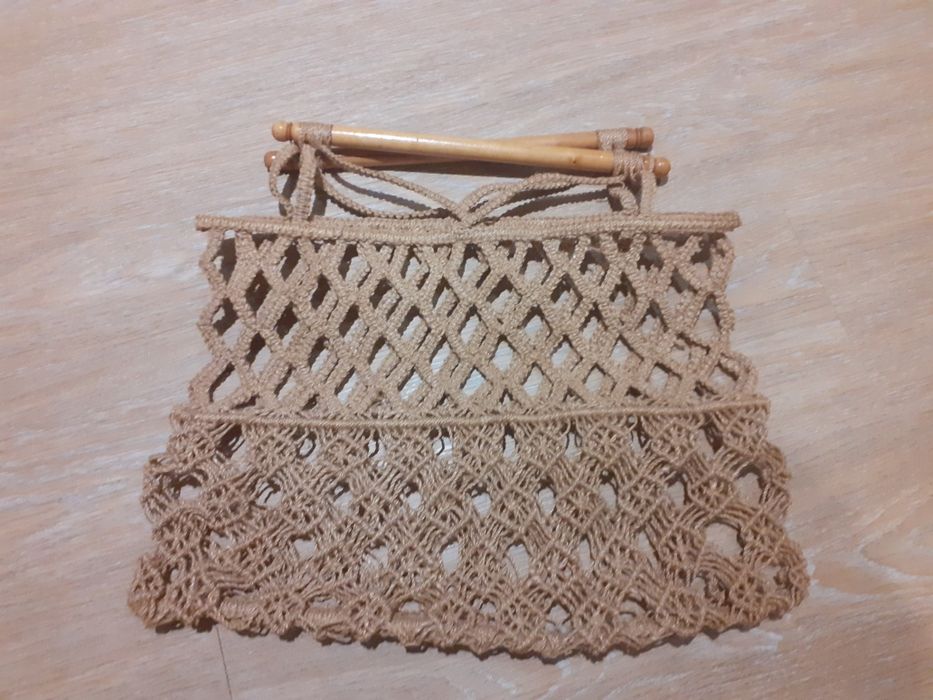 Saco vintage em macromé