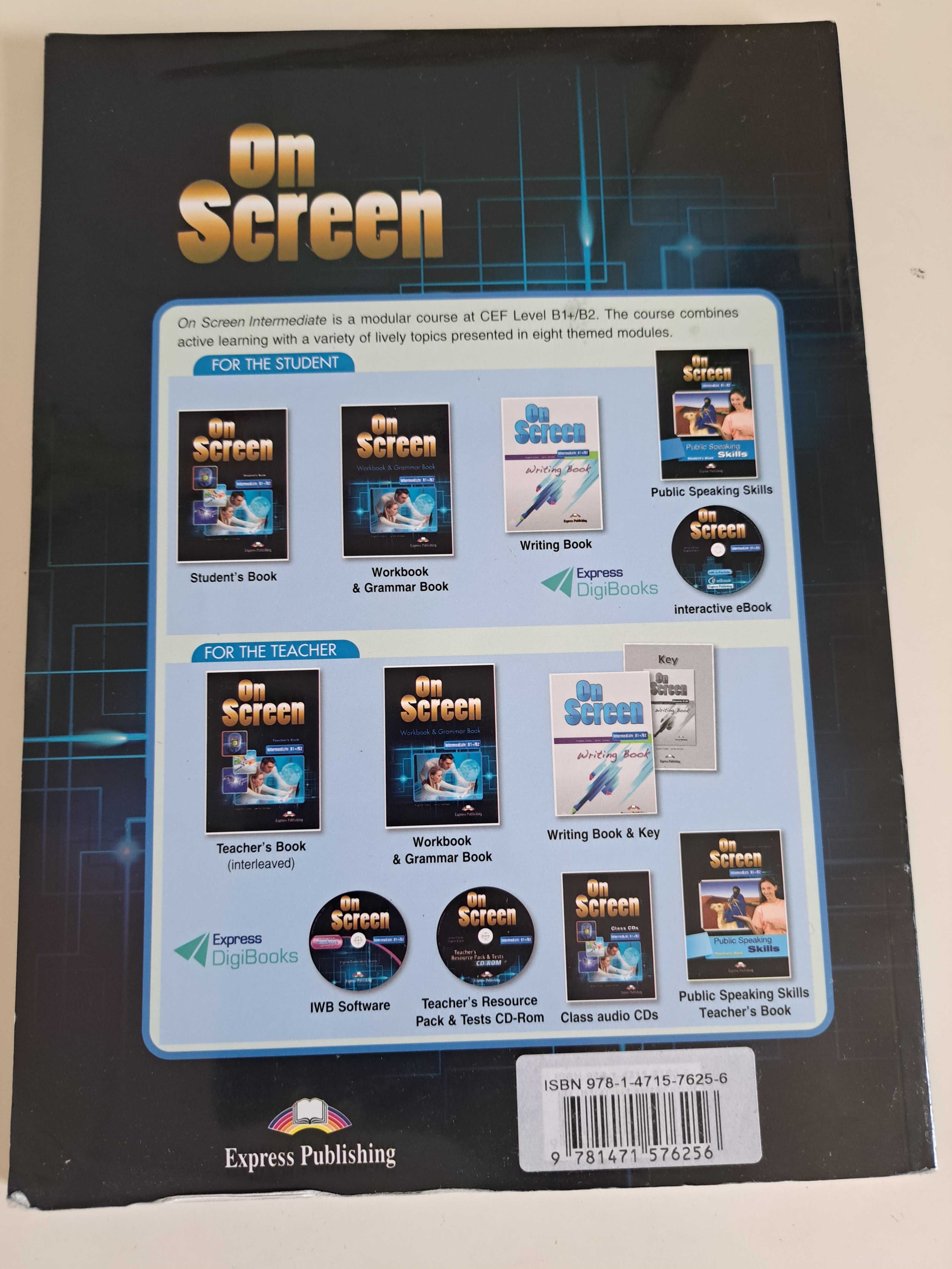On Screen Workbook & grammar book, B1+/B2