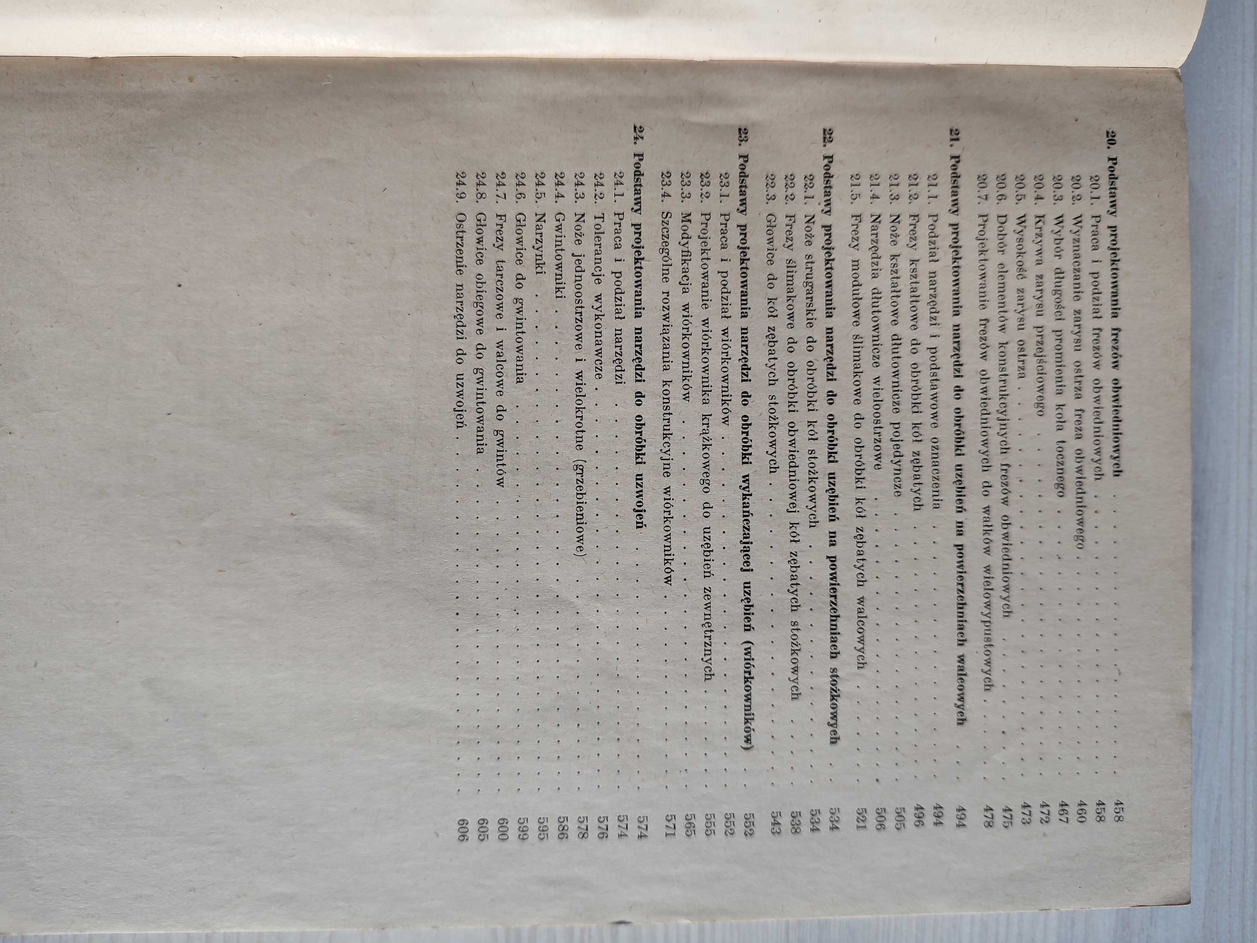 Górski E. Harasimowicz J. Podstawy projektowania narzędzi skrawających