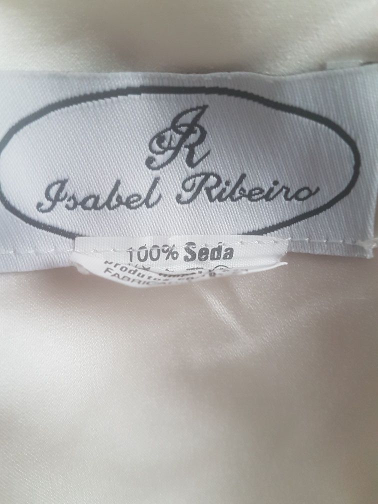 Vestido de noiva 100% seda