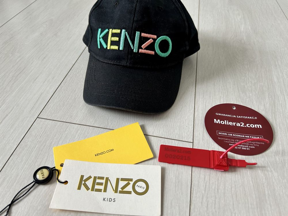 Kenzo Kids czapka z daszkiem dziecięca oryginalna Moliera 2