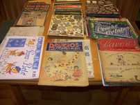 lote 160 peças, revistas , esquemas de bordados , croché, rendas
