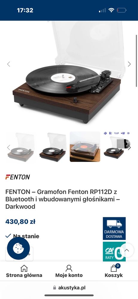 Gramofon FENTON RP112D