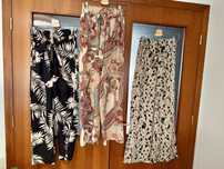3 pares de calças largas