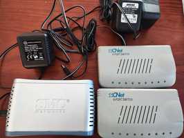 Lote 3 Switchs 8 Portas Rede Ethernet 10/100Mbps