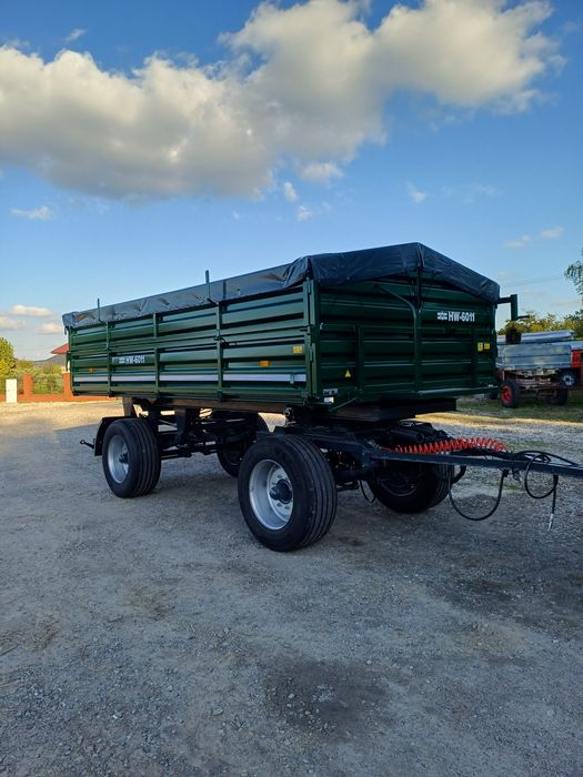 Przyczepa wywrotka 6 ton hw 60.11 hl 60 thk d55 po odbudowie 9 ton