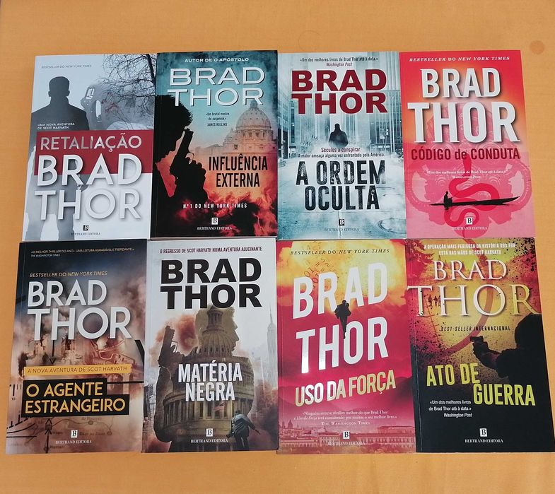 Vários Livros de Brad Thor, como novos e sem danos