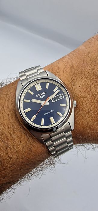 Seiko 5 Sports Automatic Day Date Kanji SNXS - Navy Blue - 37,4 mm