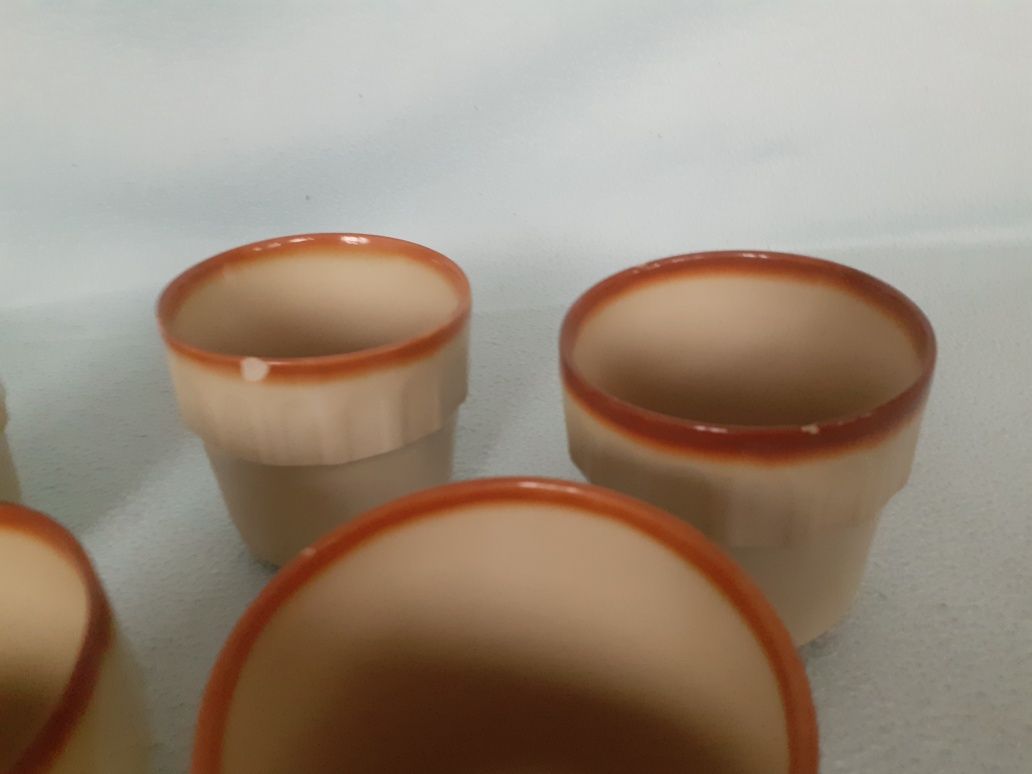 Kubki 5 sztuk PRL - vintage