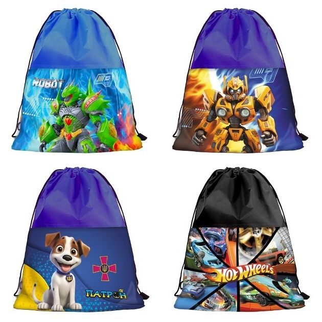 Сумка для взуття для хлопчика Пес Патрон Трансформер Hot Wheels