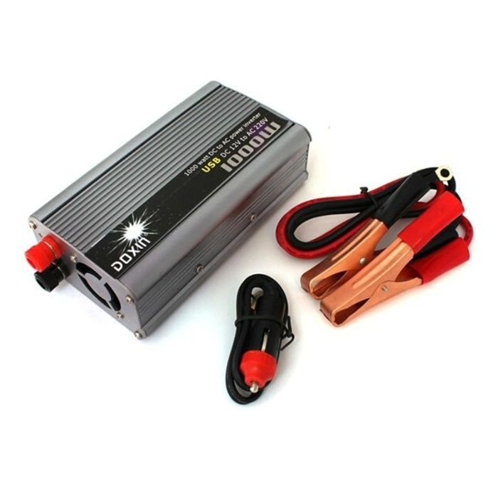 Inversor de corrente para carro bateria inverter 12v - 220v 230v 1000W