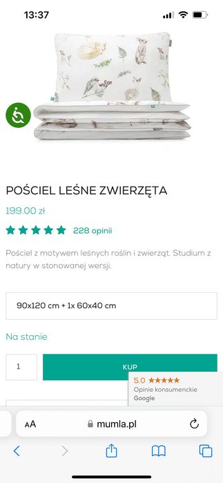 Pościel dziecięca Mumla 120x90